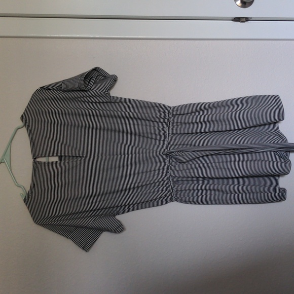 After Market Striped Short Romper Bodysuit Small - Picture 4 of 7